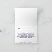 De Rood & Navy Nautische Anker Trouwcollectie Bedankkaart (Binnen)