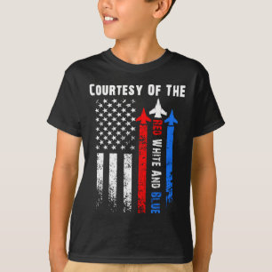 De Rood Wit En Blauw 4 Juli Patriottisch T-shirt