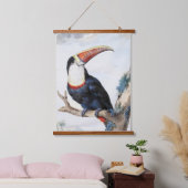 De roodbilled Toucan (1748) van Aert Schouman Hangend Wandkleed (Slaapkamer)