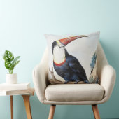 De roodbilled Toucan (1748) van Aert Schouman Kussen (Stoel)
