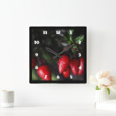 De roodgloeiende Peper van de Spaanse peper van Vierkante Klok (Huis)