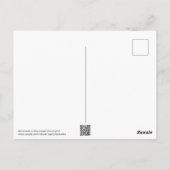 De roodkeelachtige of robijnrode kolibrie briefkaart (Achterkant)