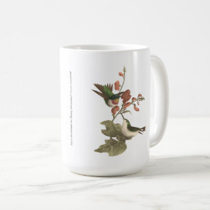 De roodkeelachtige of robijnrode kolibrie koffiemok