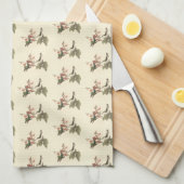 De roodkeelachtige of robijnrode kolibrie theedoek (Quarter Fold)