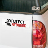 De roodkop niet bemesten bumpersticker (Op Truck)