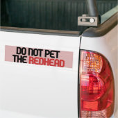 De roodkop niet bemesten bumpersticker (Op Truck)