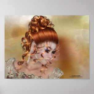 De Roodkop - prachtig Fantasy Thed Poster