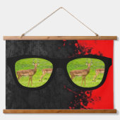 De rooftijger van de Gazelle Hangend Wandkleed (Voorkant)