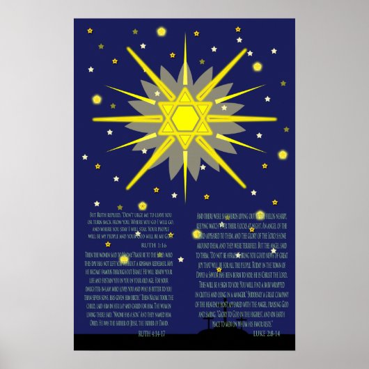 de roofzucht, voorouder van Jezus Poster (Voorkant)