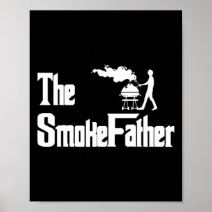 De Rook Vader Grilling Bbq Vaderdag Poster