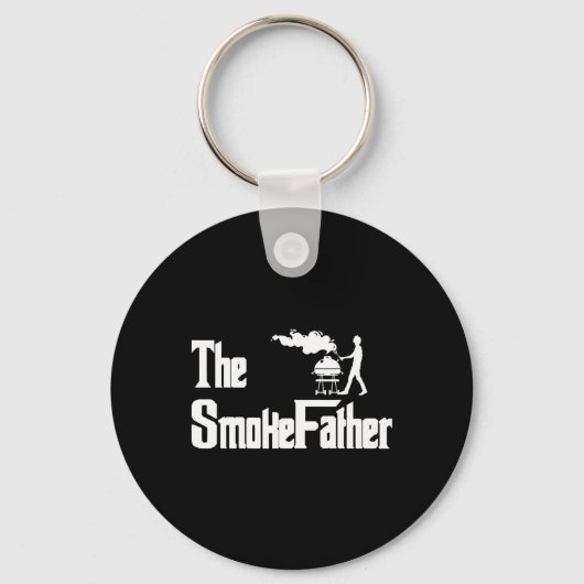 De Rook Vader Grilling Bbq Vaderdag Sleutelhanger (Voorkant)