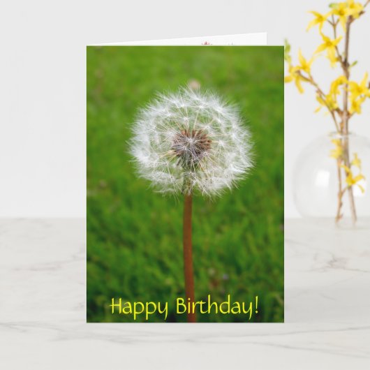 De Rookwolk van de paardebloem, Gelukkige Kaart (Gele Bloem)