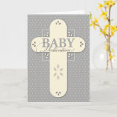 De Room van de Toewijding van het baby & Grijs Kaart (Gele Bloem)