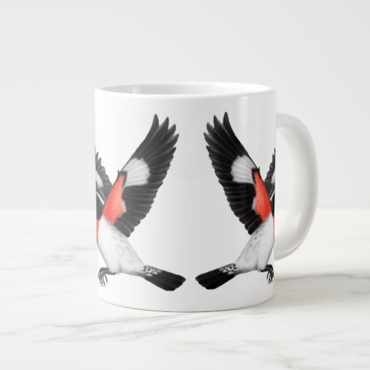 De Roos Breasted Grosbeak Jumbo Mok (Voorkant rechts)