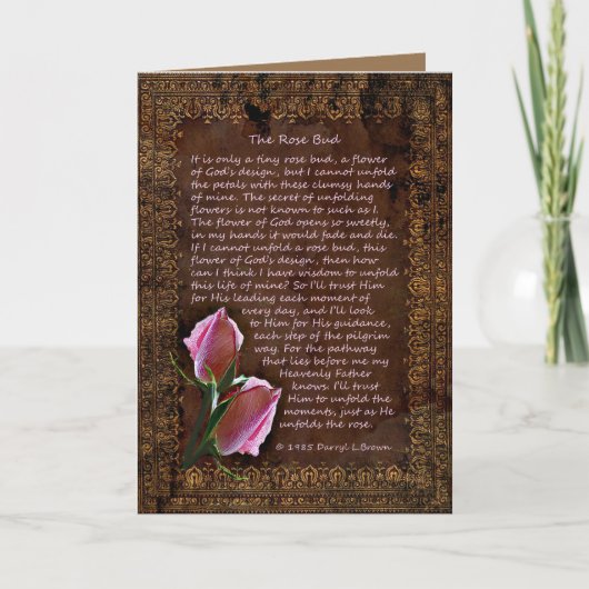 De Roos Bud Kaart (Voorkant)