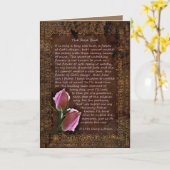 De Roos Bud Kaart (Gele Bloem)