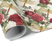 De Roos- en Dragonfly-reeks (ontwerp 1) Cadeaupapier (Rol Hoek)