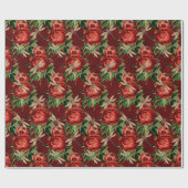 De Roos- en Dragonfly-reeks (ontwerp 5) Cadeaupapier (Vlak)