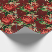 De Roos- en Dragonfly-reeks (ontwerp 5) Cadeaupapier (Hoek)