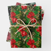 De Roos- en Dragonfly-reeks (ontwerp 5) Inpakpapier Vel (In situ)