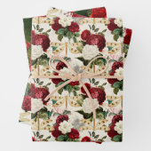 De Roos- en Dragonfly-serie (Design4) Inpakpapier Vel (In situ)