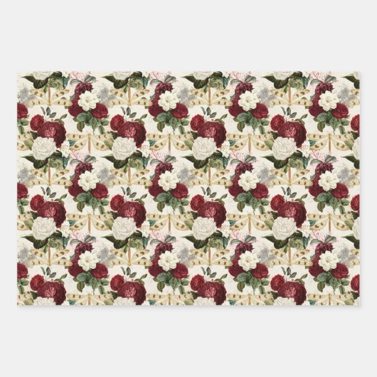 De Roos- en Dragonfly-serie (Design4) Inpakpapier Vel (Voorkant)