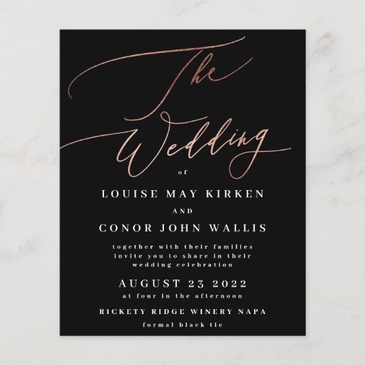 De Roos Gold-gegevens van het budget zijn alleen b Flyer (Voorkant)