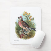 De Roos Linnet Muismat (Met muis)