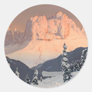 De Roos tuin van Saint-Cyprian Ronde Sticker