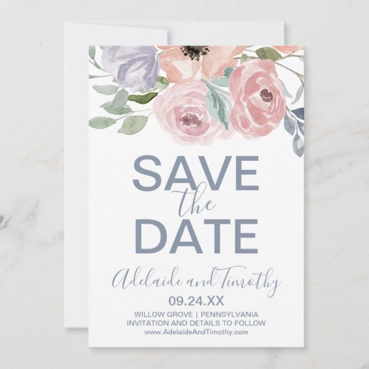 De Roos van de mosterd Florals sparen de Kaart van (Voorkant)