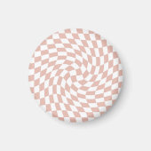 De Roos van de mosterd van de retro Zandroze Contr Magneet (Voorkant)