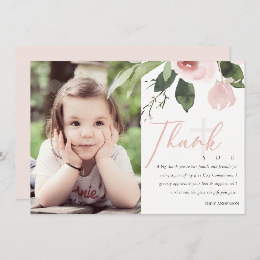 DE ROOS VAN HET BLEEK DE EERSTE HOOGSTE COMMUNIE D KAART (Voorkant / Achterkant)