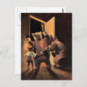 De Roosevelt Beren als de Teddy Bear detectives Briefkaart (Voorkant / Achterkant)