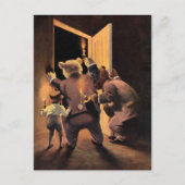 De Roosevelt Beren als de Teddy Bear detectives Briefkaart (Voorkant)