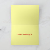 De rooskleurige Kerstkaarten van Robin Feestdagen Kaart (Binnen)