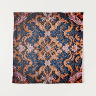 De rooskleurige omhelzing van Queen Wandkleed