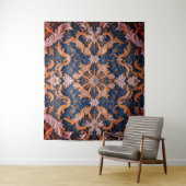 De rooskleurige omhelzing van Queen Wandkleed (In situ)