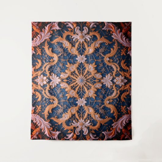 De rooskleurige omhelzing van Queen Wandkleed (Voorkant)