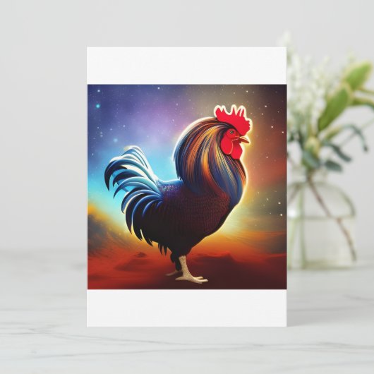 De Rooster Bedankkaart (Staand voorkant)