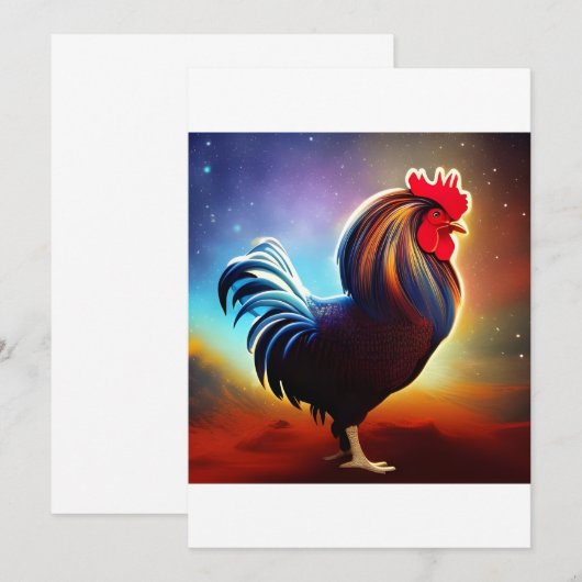 De Rooster Bedankkaart (Voorkant / Achterkant)