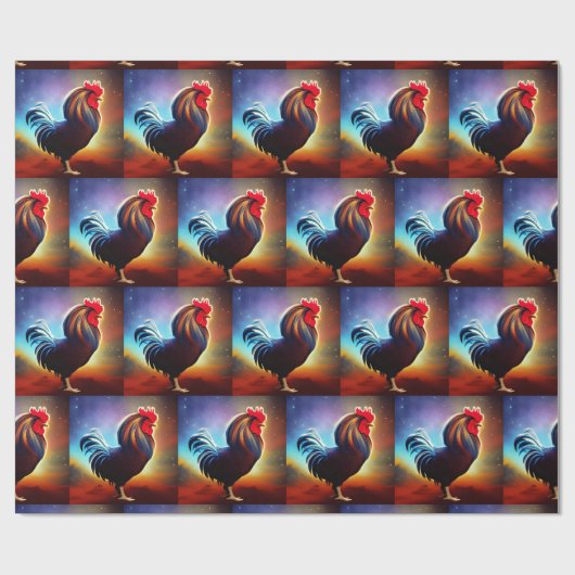 De Rooster Cadeaupapier (Vlak)