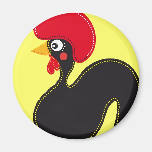 De Rooster van Portugal Magneet (Voorkant)