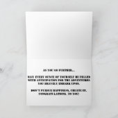 "De Rooster wijst de weg" Gefeliciteerd Kaart (Binnen)