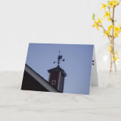 "De Rooster wijst de weg" Gefeliciteerd Kaart (Gele Bloem)