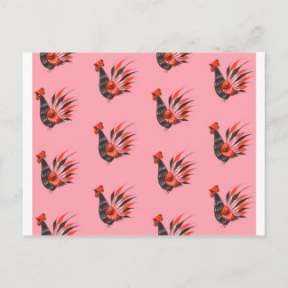 De roosters briefkaart