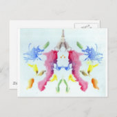 De Rorschach Test Ink Blots Bord 10 Crab Lobster Briefkaart (Voorkant / Achterkant)