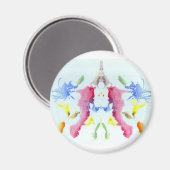 De Rorschach Test Ink Blots Bord 10 Crab Lobster Magneet (Voorkant / Achterkant)