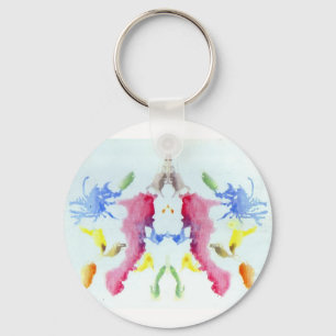 De Rorschach Test Ink Blots Bord 10 Crab Lobster Sleutelhanger