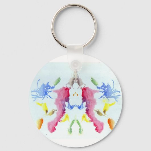 De Rorschach Test Ink Blots Bord 10 Crab Lobster Sleutelhanger (Voorkant)