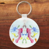 De Rorschach Test Ink Blots Bord 10 Crab Lobster Sleutelhanger (Voorkant)